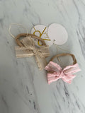 Halo Luxe Sand Mae Lattice Lace Baby Headband
