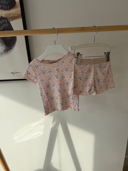 The New Society Sabina Print Tee + Shorts Set