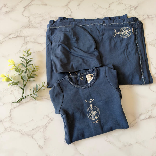 Lilette Off Navy Bicycle Blanket