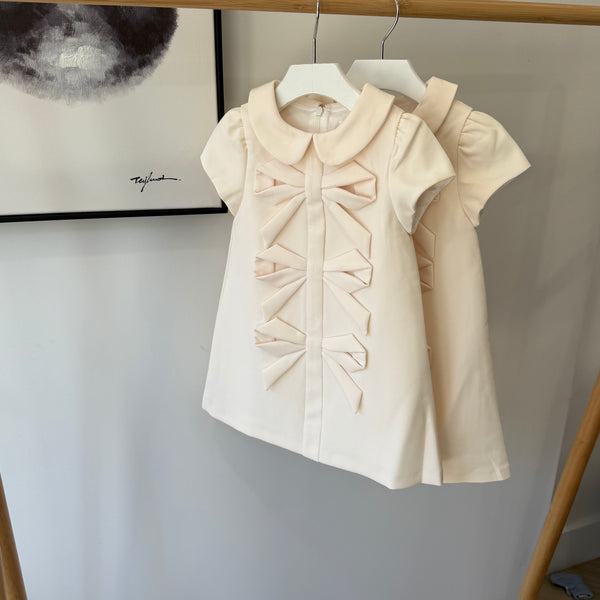 Patachou Ivory Bows Dress