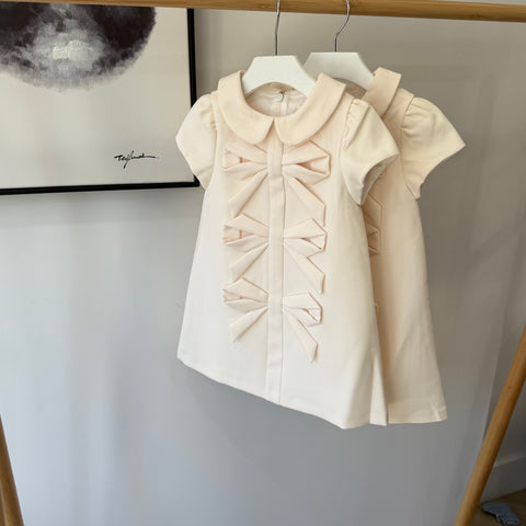 Patachou Ivory Bows Dress
