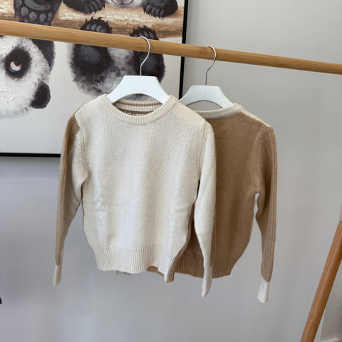 Nupkeet Camel & Panna Catena Sweater