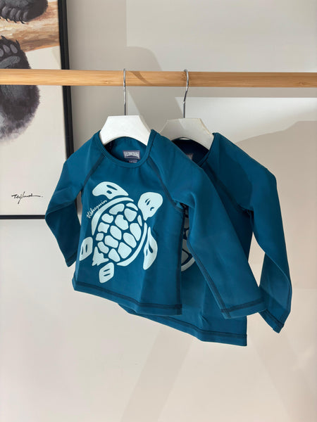 Vilebrequin Paon Large Turtle Long Sleeve Rashguard