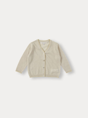 Bene Bene Baby Light Beige Finn Lining Knit Cardigan