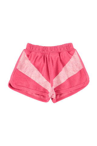 Piupiuchick Pink/White Stripes Shorts