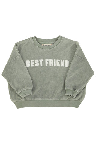 Piupiuchick Washed Green Best Friend Sweatshirt