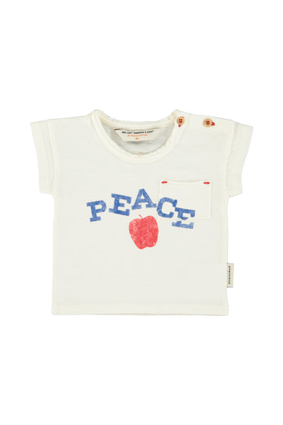 Piupiuchick Baby Ecru Peace T-shirt