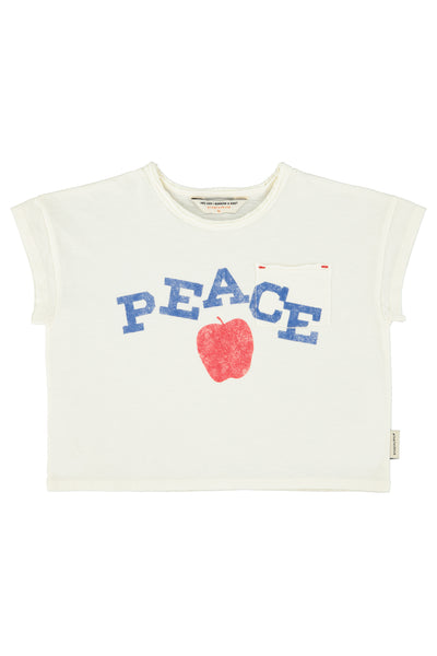 Piupiuchick Ecru Peace T-shirt