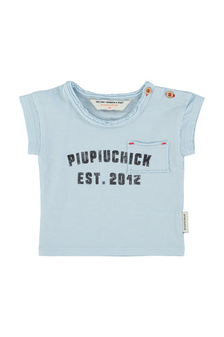 Piupiuchick Baby Light Blue Piupiuchick T-shirt