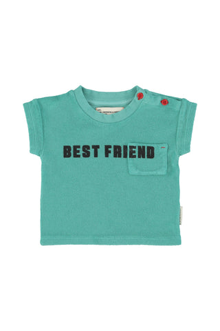 Piupiuchick Baby Turquoise Best Friend T-shirt