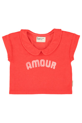 Piupiuchick Red Amour Peter Pan Collar T-shirt