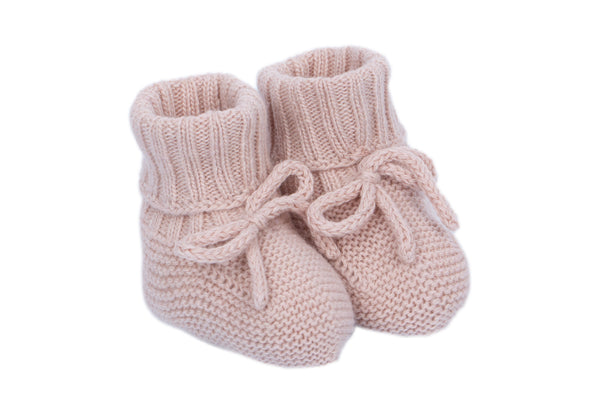 Patachou Dusty Pink Knit Booties