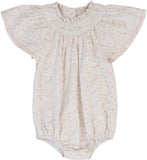 Lil Legs Analogie Bud Pink Sunny Blossom Flutter Romper SFR-BPNK