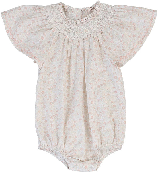 Lil Legs Analogie Bud Pink Sunny Blossom Flutter Romper SFR-BPNK