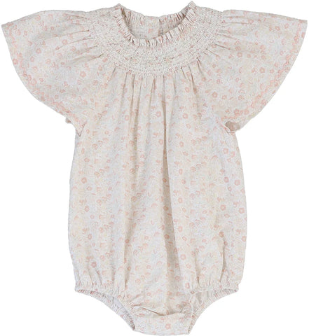 Lil Legs Analogie Bud Pink Sunny Blossom Flutter Romper SFR-BPNK
