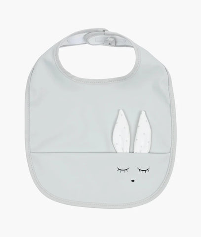 Livly Stockholm Grey Bunny Bib
