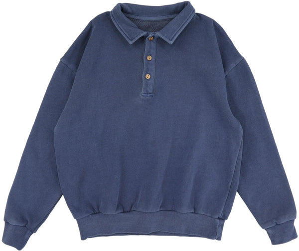 Lil Legs Blue Wash Sweatshirt Polo SWP-BLWSH