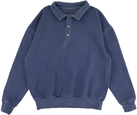 Lil Legs Blue Wash Sweatshirt Polo SWP-BLWSH