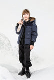 Ellabee Navy/Corduroy Olive Lining Olivier Down Jacket