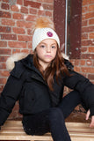 Ellabee Black Adelle Canvas Bomber Gold Fox