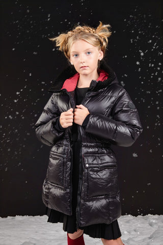 Ellabee Black Chloe Long Down Jacket