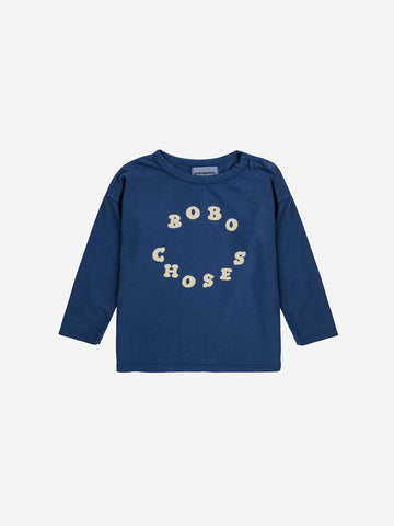 Bobo Choses Baby Navy Bobo Circle T-shirt