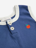 Bobo Choses Baby Navy Tomato Playsuit