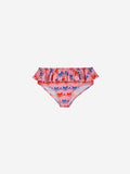 Bobo Choses Baby Pink Ribbon Bow Swim Top + Ruffle Culotte