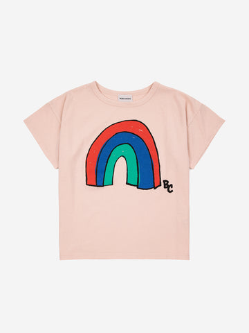Bobo Choses Light Pink Rainbow T-shirt