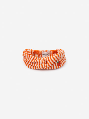 Bobo Choses Baby Orange Stripes Terry Headband