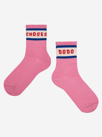 Bobo Choses Fuchsia Bobo Short Socks