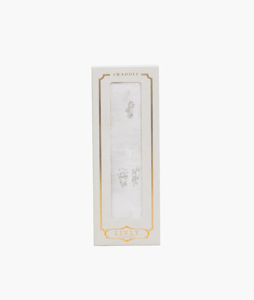 Livly Stockholm White Celebration Parade Swaddle
