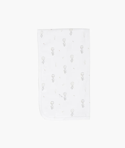Livly Stockholm White Flying Elephants Blanket