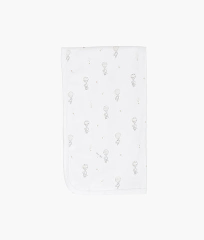 Livly Stockholm White Flying Elephants Blanket