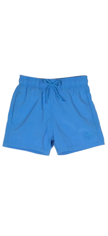 Vilebrequin Blue Embroidered Logo Swim Trunk