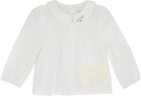 Lil Legs Analogie Winter White Toddler Girls Blouse DTGB-WIN