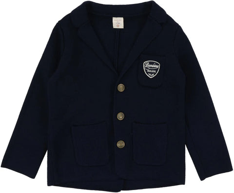 Lil Legs Analogie Navy Crest Knit Blazer DCKB-NAVY