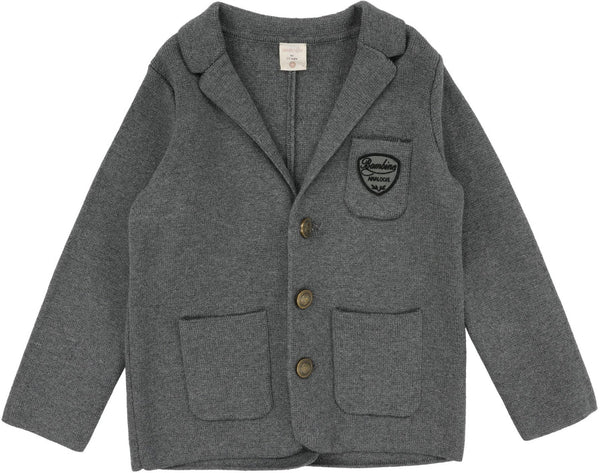 Lil Legs Analogie Mid Grey Crest Knit Blazer DCKB-MGRY