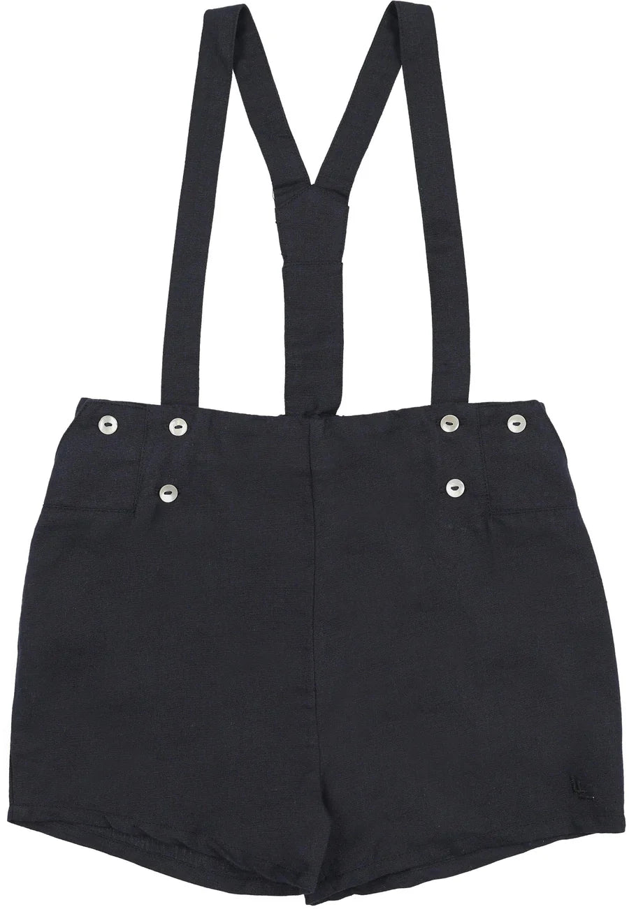 Lil Legs Analogie Navy Linen Suspender Shorts SSHOR-NAVY – Panda Lil Legs Analogie Navy Linen Suspender Shorts SSHOR-NAVY – Panda