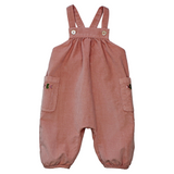Babe & Tess Small Flowers Top + Overalls Set