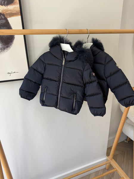 Colmar Baby Navy Blue Synthetic Edge Detachable Hooded Jacket 34000070E-2YO-68