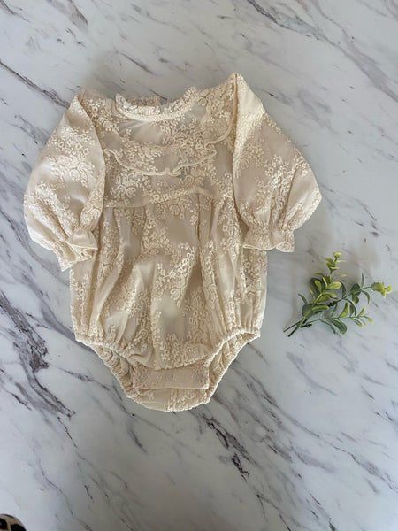 Bebe Organic Alize Ivory Romper