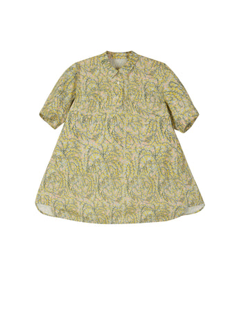 JNBY Green Floral Shirt Dress