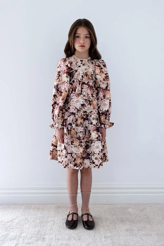 Petite Amalie Winter Bloom Print Cord Skirt