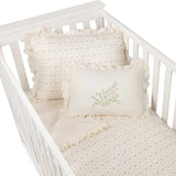 Ely's & Co Pink Linear Floral 5 Piece Crib Set