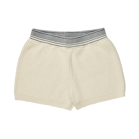 FUB Ecru Structure Knit Shorts