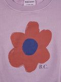 Bobo Choses Lavender Big Flower Sweatshirt