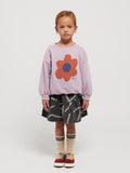 Bobo Choses Lavender Big Flower Sweatshirt