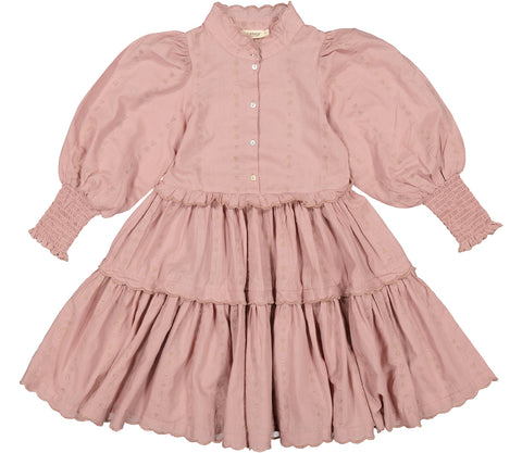 Marmar Copenhagen Cream Taupe Heart Long Dela Dress