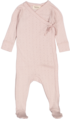 Marmar Copenhagen Faded Rose Pointelle Rubetta Onesie